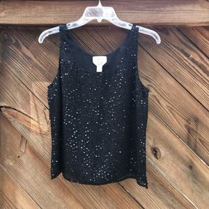 Talbots Sequin sleeveless top